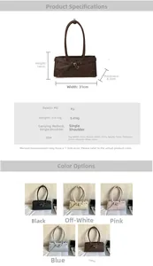 Tableau des tailles détaillé et spécifications du matériau pour ce sac à bandoulière