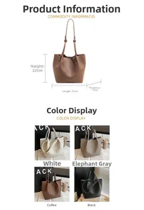 Detailed size specifications for the large capacity tote bag measuring 22x21x13cm