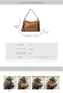 Detailed size and material guide for 2025 minimalist PU leather shoulder bag