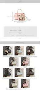 Tableau des tailles détaillé du sac bandoulière vintage en cuir PU pour femme avec poids