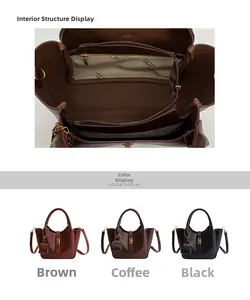 Internal zipper pocket and multi-color crossbody bags with metal buckle and coin purse