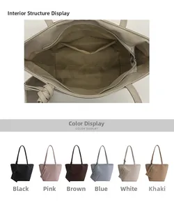 Detailansicht der großen Tote Bag mit Reißverschluss-Innenfach und Zubehör-Anhang