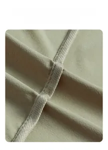 Detailed close-up of smooth internal hem and high-quality stitching on ice silk sun hoodie