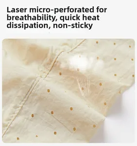 Detail of laser-perforated breathable fabric with smoke showing rapid heat dissipation