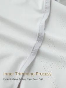 UPF50+ ice silk sun protection jacket featuring laser-cut breathable mesh and piped edges