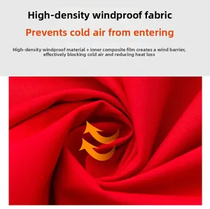 Detail of high-density windproof fabric with composite film for outdoor jackets