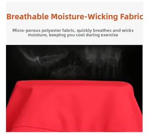 Breathable red functional fabric showing steam permeability for outdoor jackets