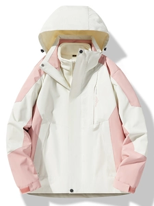 Abnehmbare 3-in-1 Wasserdichte Winddichte Kapuzenjacke Mit Fleecefutter Winter Outdoor Wandern Bergmantel Für Herren Damen