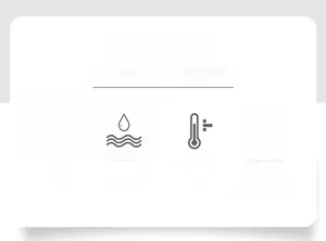 Infographic showing windbreak, anti-splash, keep warm and wear-resisting jacket features