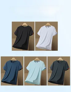 T-shirts de sport séchage rapide en noir, blanc, bleu, menthe et vert armée pour sport