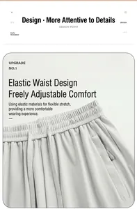 Détail du pantalon en soie glacée pour hommes avec taille élastique et poche zippée