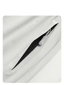 Breathable outdoor pants with zipper pocket and upgraded grid texture fabric