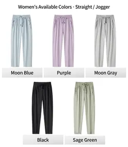 Pantalons de sport séchage rapide pour femmes en plusieurs couleurs avec taille à cordon