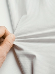 Pantalon homme en soie glacée à séchage rapide, tissu blanc élastique à texture ripstop