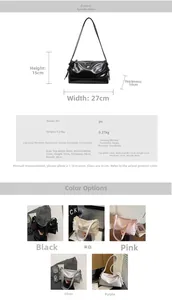 Detailed size specifications for minimalist large capacity tote bag in five colors