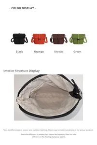 Détail de la texture quadrillée en nylon imperméable et de la poche zippée intérieure