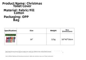 Detailed specifications of an 18-inch knitted Christmas stocking decoration with filling