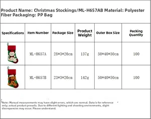 Polyester Christmas pet stockings featuring 3D white cat and brown dog designs