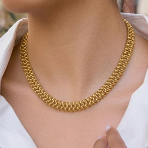 Collier Et Bracelet Acier Inoxydable Chaîne À Ressort Imperméable Hypoallergénique Exagéré Punk Style Niche Pour Femmes
