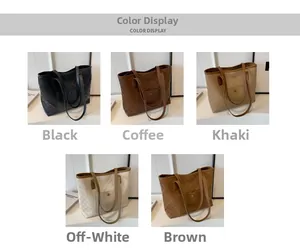 Detailed color display of large checkered tote bags in five different colors
