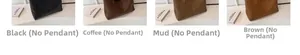 Detail view of large tote bags in black, coffee, khaki, and brown colors without pendants