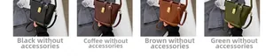 Détails des sacs seaux vintage en noir, café, marron et vert avec garniture tressée