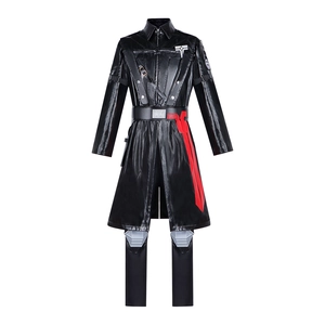 Costume Cosplay Warden Geheros Divisa Gioco Delta Force Completo Uomo Giacca In Similpelle E Pantaloni Per Festa Halloween