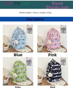 Sacs à dos grande capacité en quatre couleurs avec motifs chien et étoiles