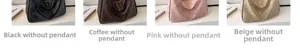 Collage of multi-color retro tote bags in black, coffee, pink, and beige faux leather