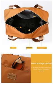 Détails du sac de voyage en nylon avec séparation humide-sec et poches internes