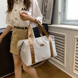 Sac de Voyage en Tissu Oxford Grande Capacité Imperméable Sac de Sport Séparation Sec Humide pour Femme Fitness Voyage d'Affaires