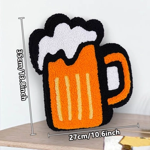 Cojín decorativo con forma de jarra de cerveza para fiesta de San Patricio