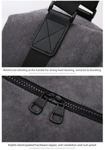 Detail of reinforced X-stitching and durable anti-rust electroplated hardware zipper