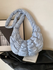 Damen Oxford-Gewebe Tasche Mit Großer Kapazität Gefaltete Wolke Tasche Croissant Schulter Umhängetasche Lässige Handtasche