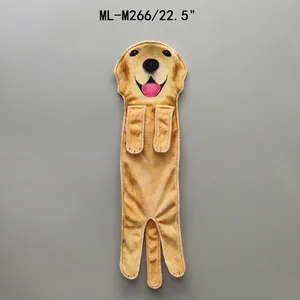 Asciugamano Sospeso Animale Realistico Cane Gatto Carino Morbido Assorbente Microfibra Tessuto Asciugamano per Bagno Cucina Decorazione Regalo