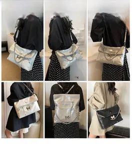 Detail view of large tote showing versatile shoulder, crossbody, and backpack styles