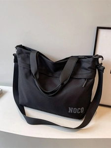 Large black Oxford cloth tote bag with NOCO logo for travel and casual daily use