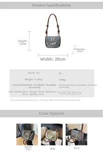 Detailed view of the stylish PU leather small square bag with chain and pearl accents