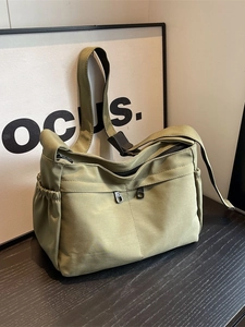 Sac Bandoulière Décontracté en Toile pour Femmes Grand Sac Fourre-tout Messager Avec Large Bandoulière Réglable École Quotidienne