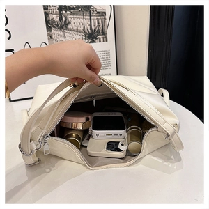 Detailed interior view of the large capacity tote bag showing spacious storage for daily items