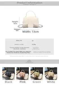 Detailed size specifications and color comparison of the mini leather crossbody bag