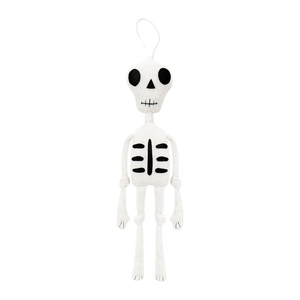 Hand-knitted skeleton doll hanging decoration for Halloween party and festive atmosphere