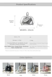 Guide des tailles pour sac à dos seau tendance avec dimensions et options de transport