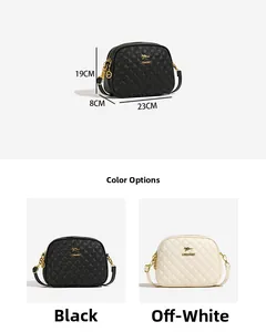 Tableau des tailles détaillé du sac à bandoulière matelassé avec largeur de 23 cm