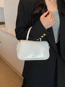 Sac Bandoulière Femme en Cuir PU Petit Sac à Épaule Carré Sac à Main Polyvalent Avec Poignée Style de Rue Sac Quotidien Pour Femme