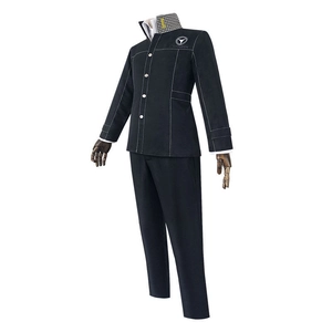 Persona 4 Yasogami High School cosplay uniform set met jasje en lange broek