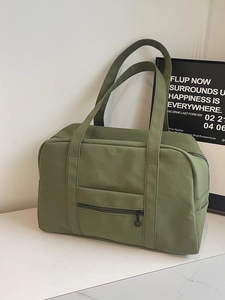 Sac de voyage vert olive grande capacité pour le fitness et les courts trajets