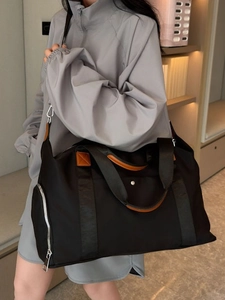 Large Capacity Women Oxford Cloth Travel Bag With Shoe Compartment Waterproof Duffel Bag For Weekend Gym Business Trip