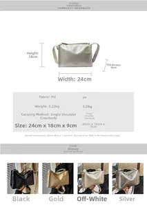 Spécifications détaillées de taille et de matériau pour ce sac polochon chic et spacieux