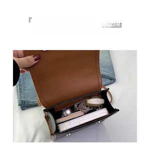 Top-down view of large capacity vintage backpack showing spacious interior compartments